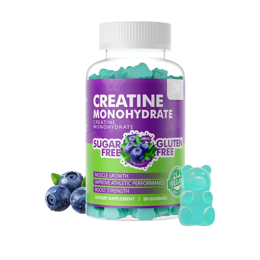 Kreatin Monohidrat Fitness Gücü için Powerhouse Eki'nizi Gummies