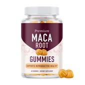 Premium Maca Kök Gummies Nature'ın canlılık için adaptogen üreme sağlığı
